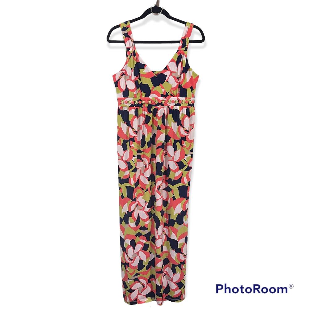 Ruby Rd. Women's Multicolor Graphics Sleeveless Maxi Dress Size S - Picture 2 of 8